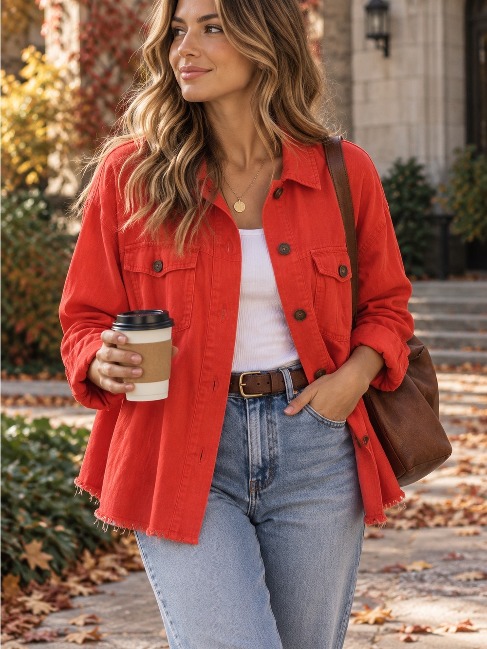 ZARA Linen Cotton Oversized Shirt Jacket | Medium
